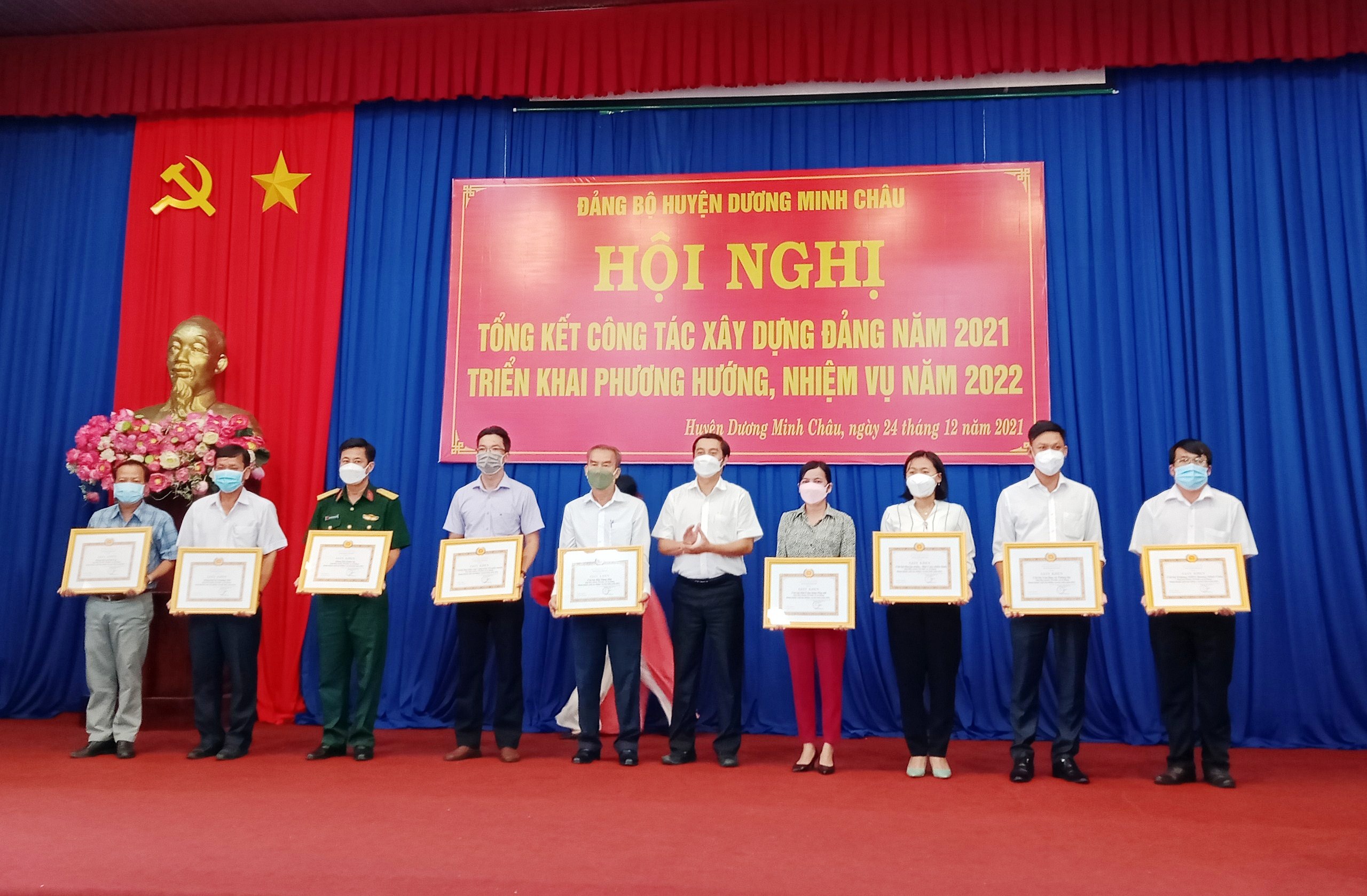 Huyện Dương Minh Châu tổng kết công tác xây dựng Đảng năm 2021